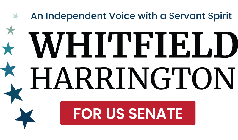 Whitfield Harrington is an independent voice for Illinois. A servant at heart. For US Senate.